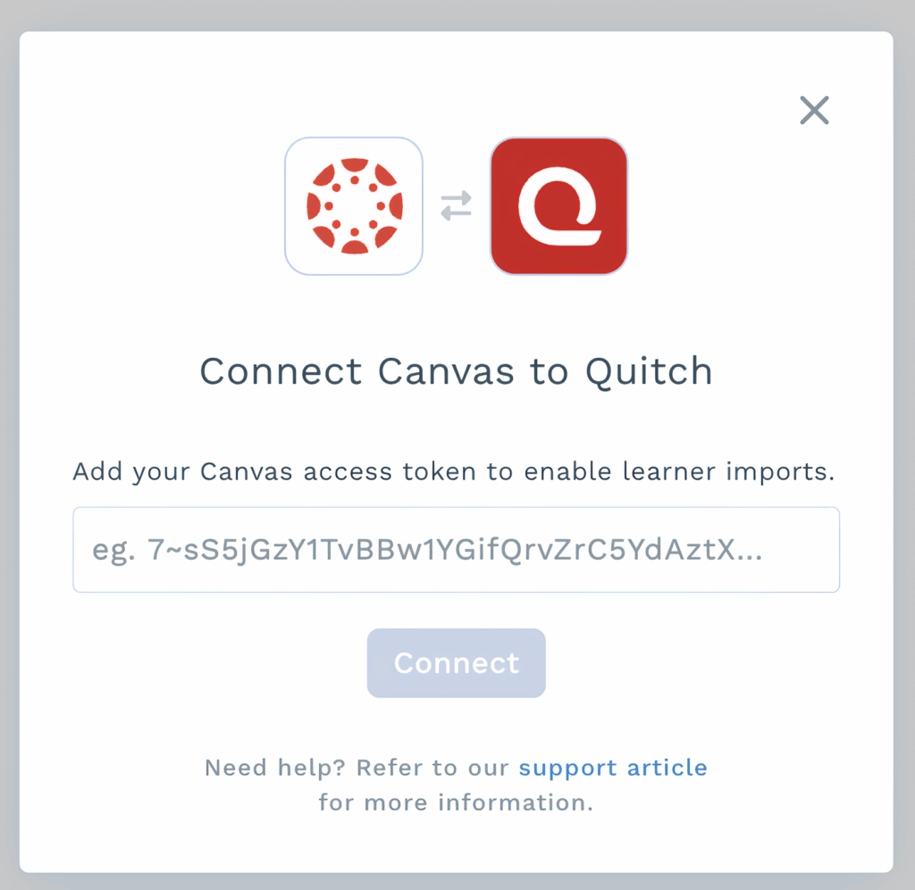 Canvas integration